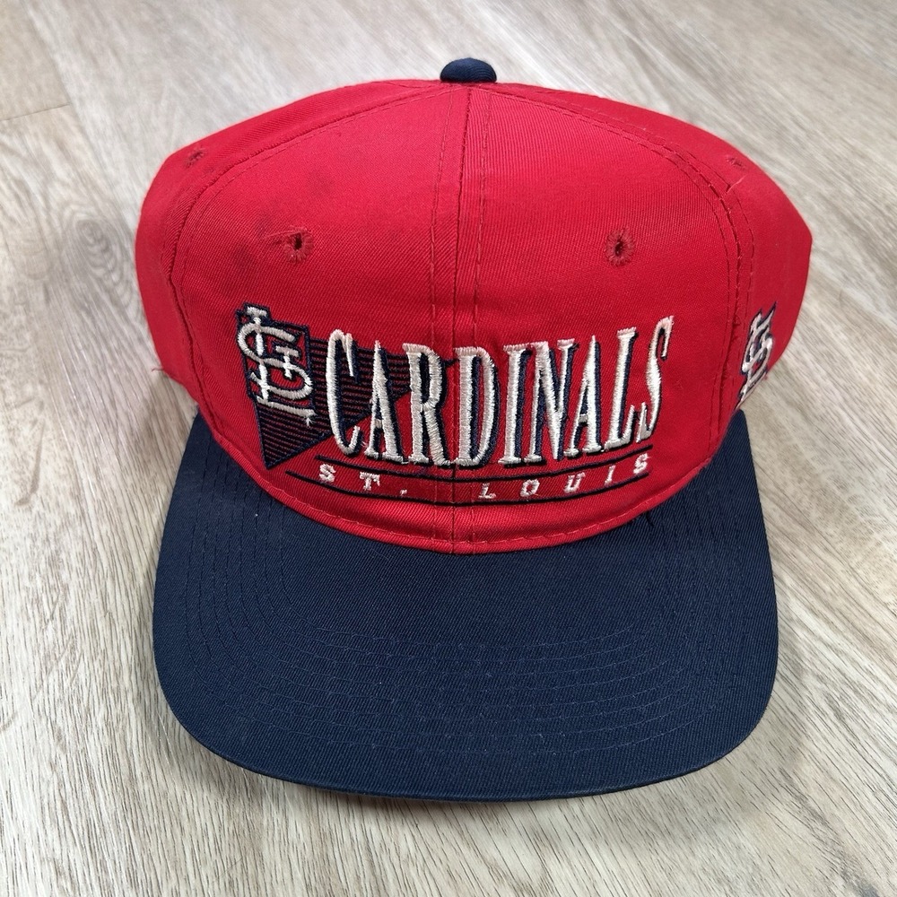 VTG St Louis Cardinals Snapback Hat MLB Baseball Trinagle Youngan Red Blue‎ Cap